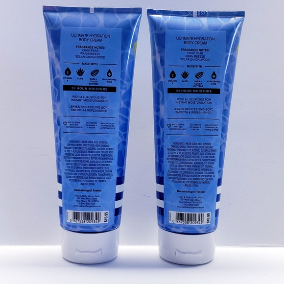 Bath & Body Works POOLSIDE CABANA Ultimate Hydration Body Cream (2 pack) - Picture 2 of 2